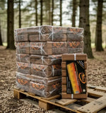 Briquetes de Madeira Premium 864kg | Palete 96 Packs NovaLenha | Combustível Ecológico Portugal Nova Lenha Premium