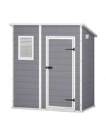 Abrigo de Jardim Resina Cinzento Monopente com Soalho 1,6m² Premium Keter