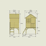 Casinha Cabana em Pilotis Madeira FSC® SUNNYSIDE – TP TOYS – 18 Meses+