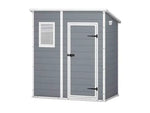 Abrigo de Jardim Resina Cinzento Monopente com Soalho 1,6m² Premium Keter