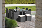 Conjunto de Jardim Encaixável 10 Lugares em Resina Trançada