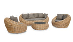 Conjunto de Jardim em Resina Trançada 5 Lugares MOOREA – Paris Garden