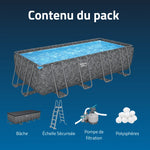 Piscina Exterior 5,50m x 2,7m x 1,2m Power Steel™ Bestway + Acessórios