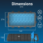 Piscina Exterior 5,50m x 2,7m x 1,2m Power Steel™ Bestway + Acessórios